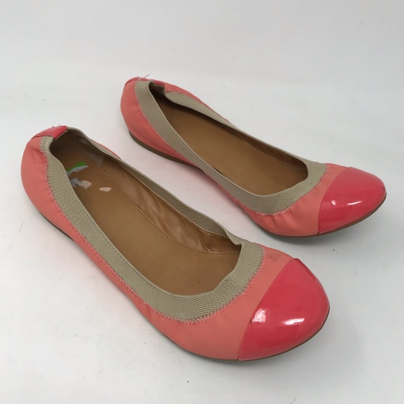 J. Crew Shoes - J Crew Marley Pink Patent Ballet Flats Shoes 50483